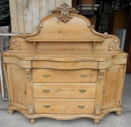 Victorian Large Pine Chiffonier Sideboard