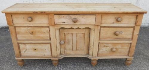 Victorian Rustic Pine Kitchen Dresser Base