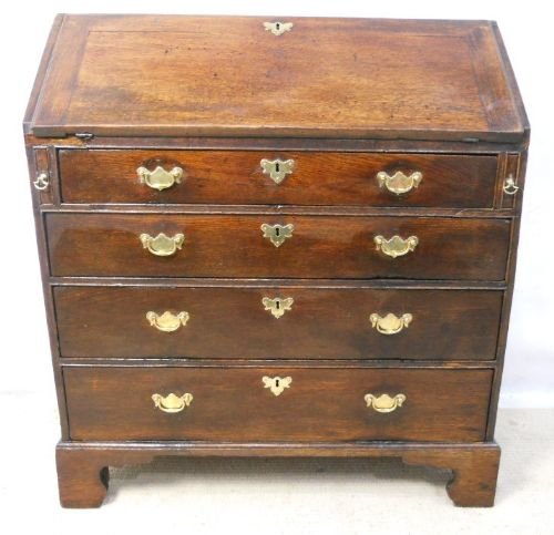 Georgian Oak Writing Bureau Desk