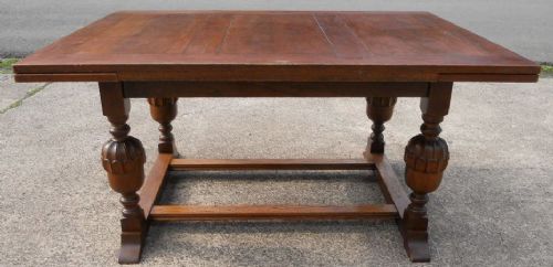 Oak Extending Dining Table to Seat Eight