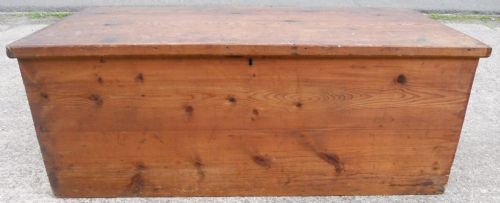 Victorian Large Pine Blanket Box Coffee Table
