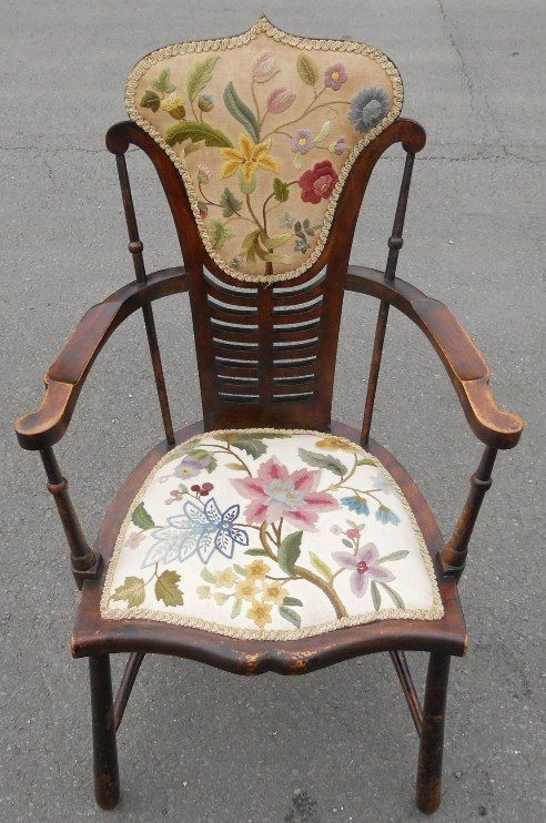 Edwardian Mahogany Upholstered Tub Armchair