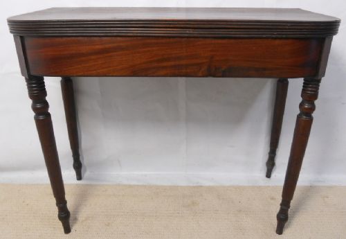 Georgian Mahogany Foldover Tea Table
