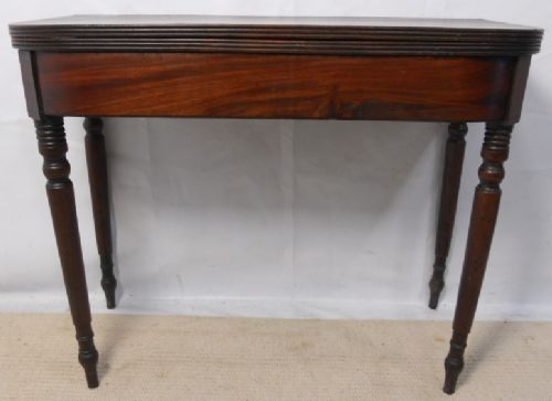 fig 1. Georgian Mahogany Foldover Tea Table