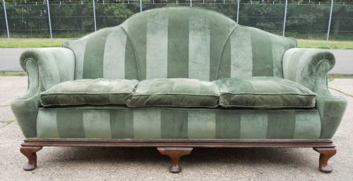 Large Country House Style Seven Feet Long Upholstered Settee