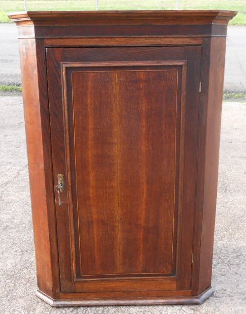 Georgian Oak Hanging Corner Cupboard