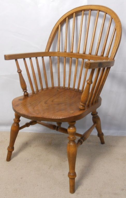 Windsor Elm Stickback Kitchen Armchair by William Birch