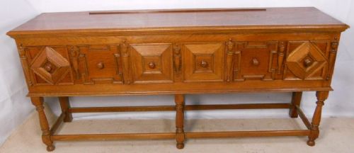 Jacobean Style Light Oak Long Dresser Sideboard Base