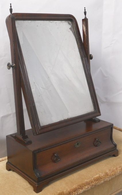 Georgian Style Mahogany Dressing Mirror on Stand