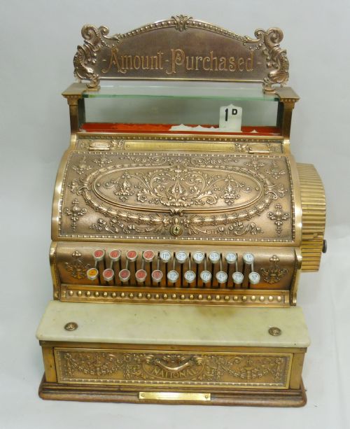 Heavy Ornate Brass Shop Till