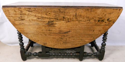 Antique Oak Large Gateleg Dining Table