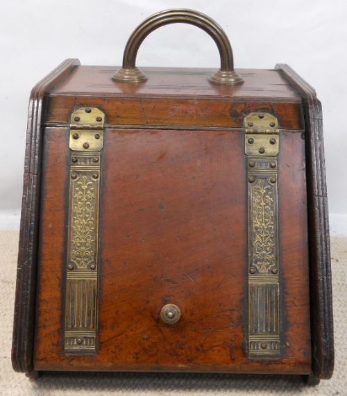 Edwardian Mahogany Coalbox
