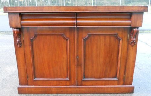 Victorian Mahogany Chiffonier Sideboard Base