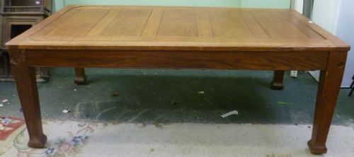 Edwardian Oak Snooker Dining Table by William F Burgess of London