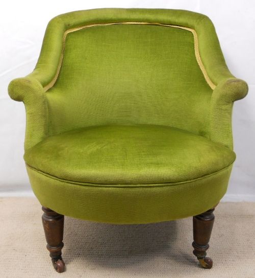 Victorian Upholstered Tub Armchair