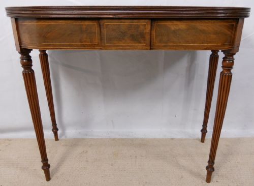 Georgian Style Mahogany Foldover Tea Table