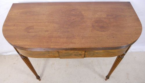 fig 1. Georgian Style Mahogany Foldover Tea Table