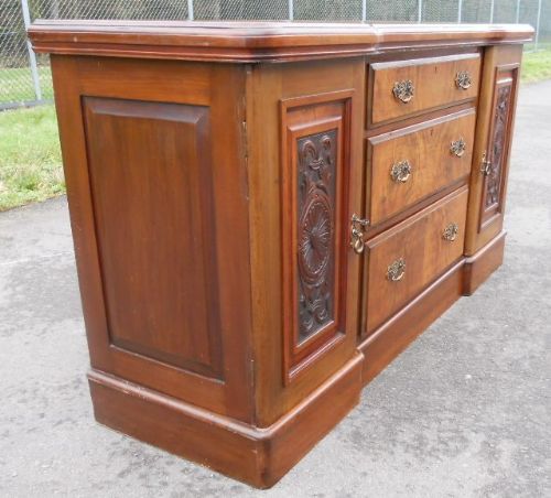 fig 1. Edwardian Walnut Sideboard Base