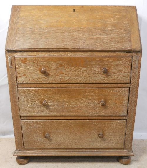 Limed Oak Writing Bureau