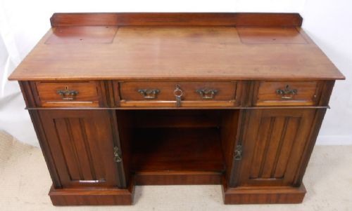 Edwardian Mahogany Kneehole Writing Desk