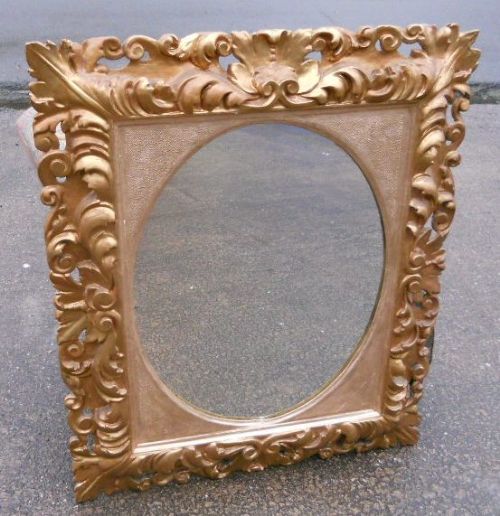 Ornate Gilt Framed Hanging Wall Mirror