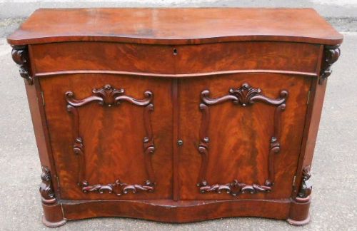 Victorian Mahogany Two Door Chiffonier Sideboard Base