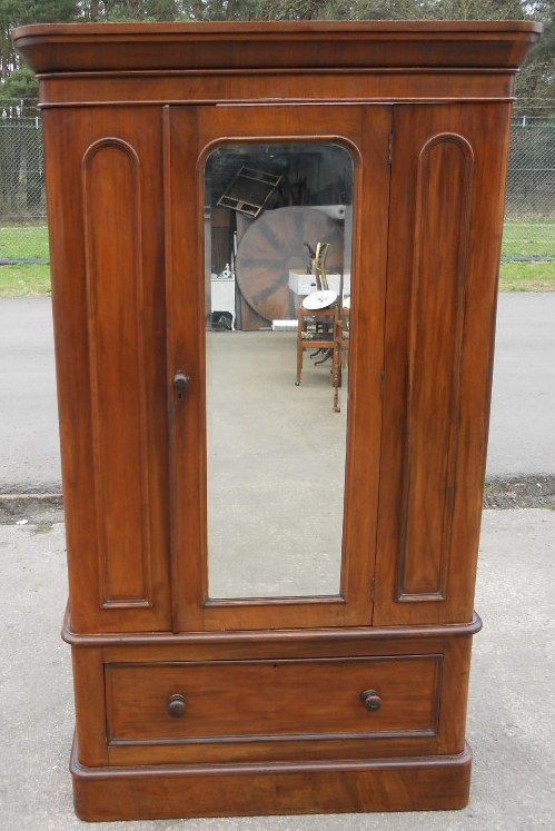 fig 1. Victorian Mahogany Hanging Wardrobe