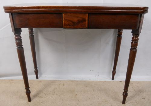 Georgian Mahogany Foldover Tea Table