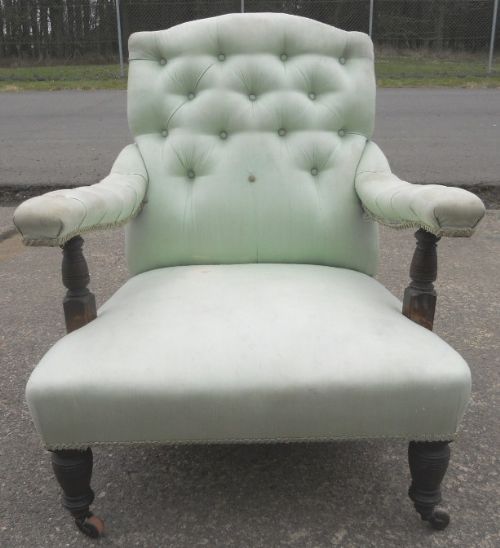 Victorian Upholstered Easy Armchair