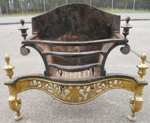 Brass & Iron Fire Grate