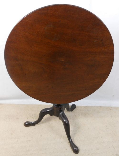 Georgian Mahogany Tripod Table with Bird Cage Movement