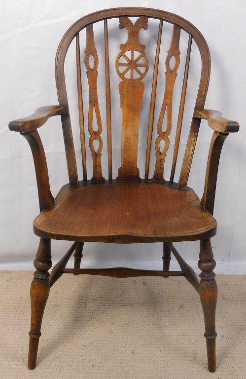 Elm Windsor Wheelback Armchair