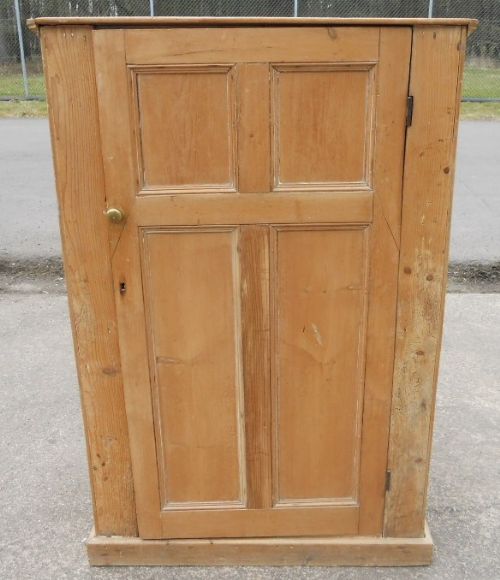 Victorian Stripped Pine Standing Cupboard