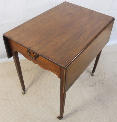 fig 1. Georgian Mahogany Dropleaf Pembroke Table