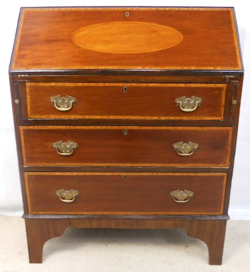 Edwardian Inlaid Mahogany Writing Bureau