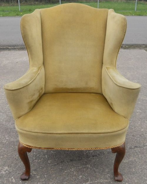 Georgian Style Wing Fireside Armchair