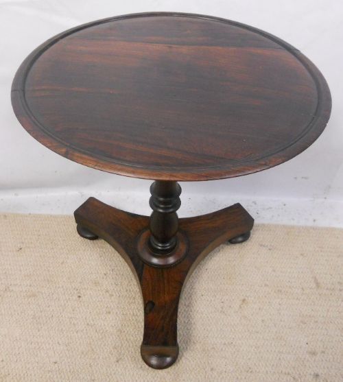 Small Victorian Rosewood Pedestal Table