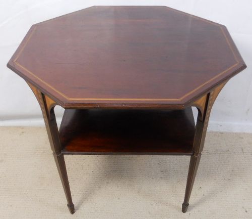 Edwardian Inlaid Mahogany Octagonal Centre Table