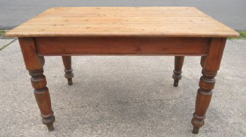 Victorian Kitchen Pitch Pine Table
