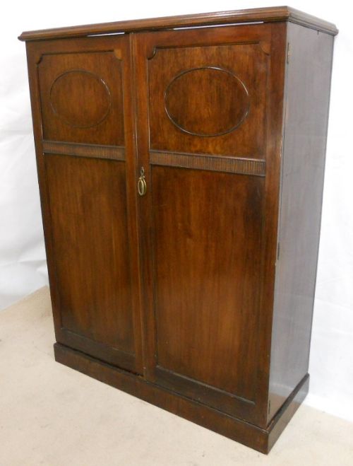 fig 1. Edwardian Mahogany Compactum Wardrobe - 'The Valet'