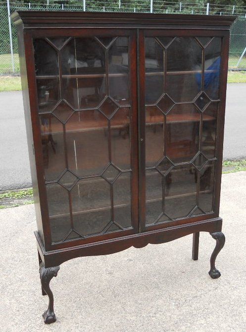 Georgian Mahogany Bookcase on Stand