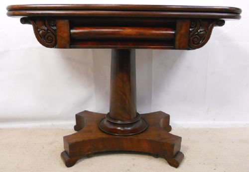 Victorian Mahogany Fold-over Tea Table