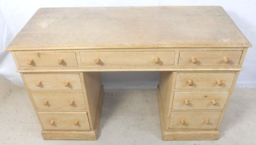 Victorian Pine Kneehole Writing Desk