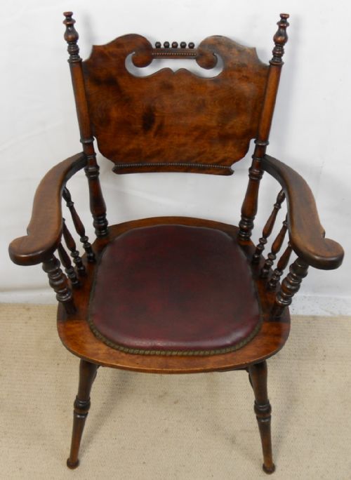 Edwardian Mahogany Carver Armchair
