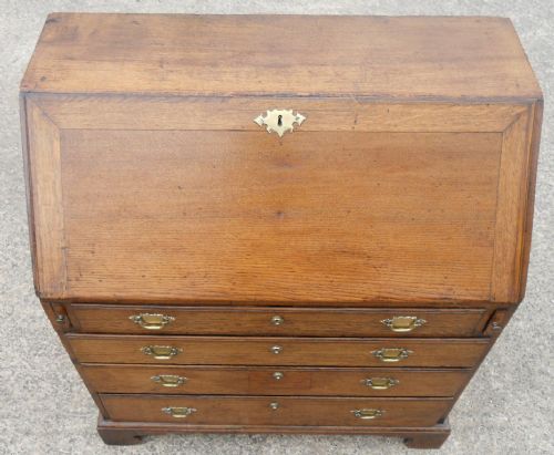 GEORGIAN OAK WRITING BUREAU - ADDITIONAL PHOTO 1