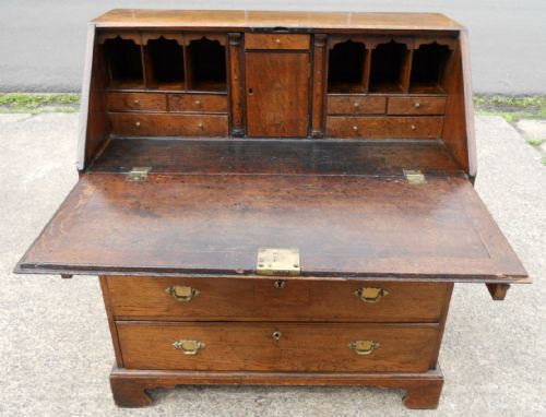 GEORGIAN OAK WRITING BUREAU - ADDITIONAL PHOTO 7