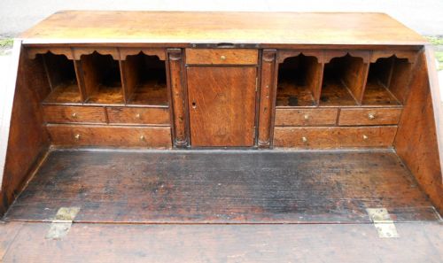 GEORGIAN OAK WRITING BUREAU - ADDITIONAL PHOTO 8
