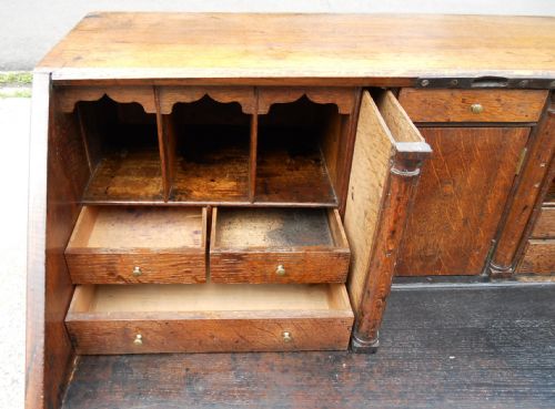 GEORGIAN OAK WRITING BUREAU - ADDITIONAL PHOTO 11