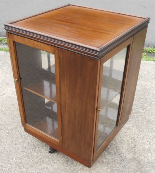 Edwardian Mahogany Revolving Bookcase