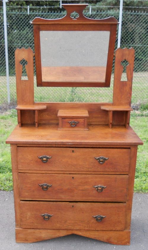 Arts & Craft Oak Dressing Chest